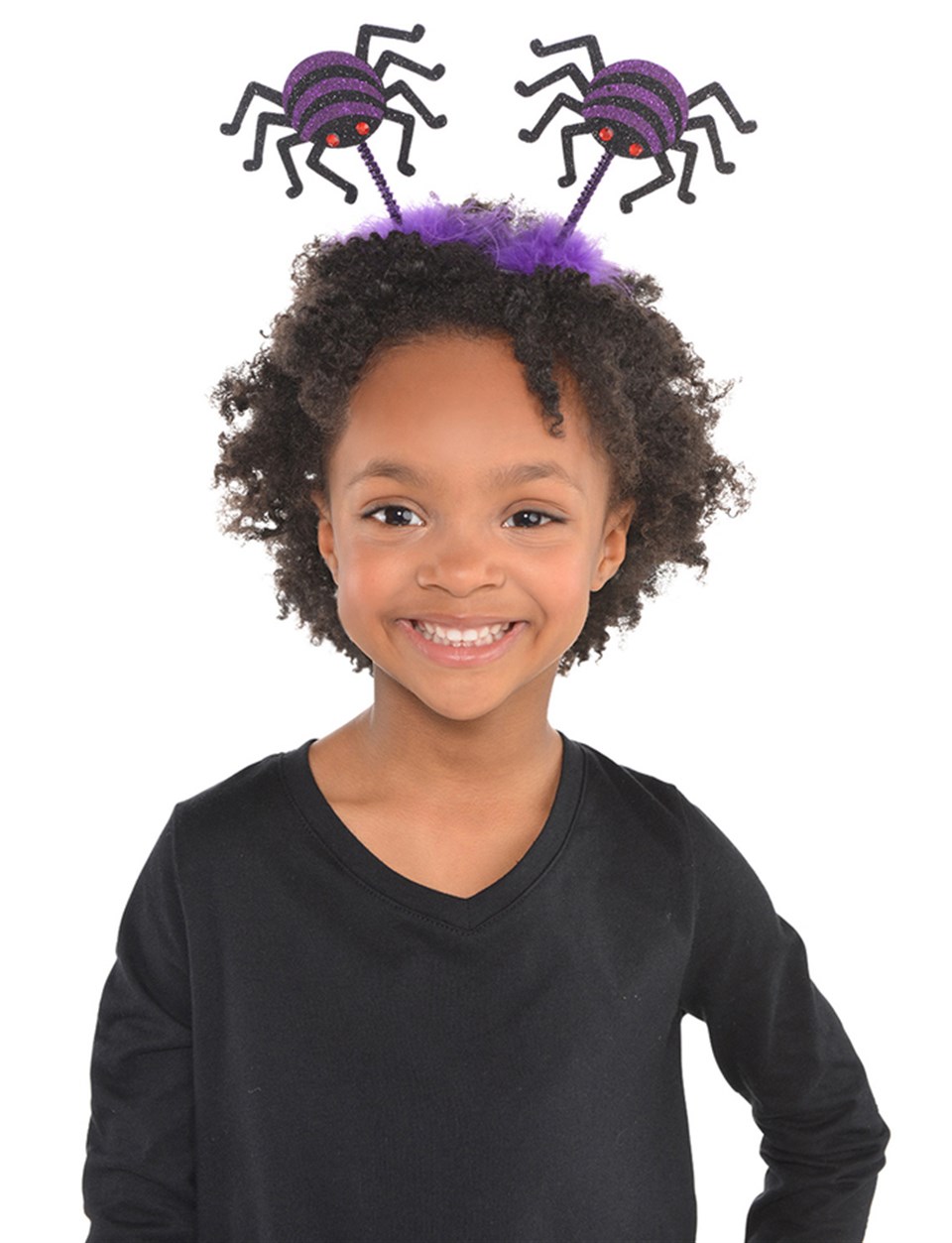 Simli Mor Örümcek Taç