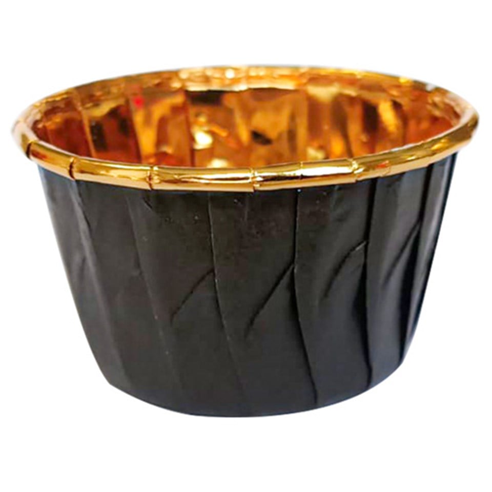 Siyah Altın Kek Kalıbı 25li