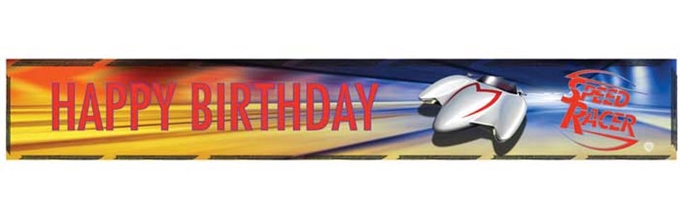 Speed Racer, Happy Birthday Folyo Banner