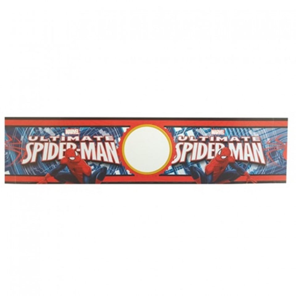 Spiderman Partisi Su Şişesi Etiketi