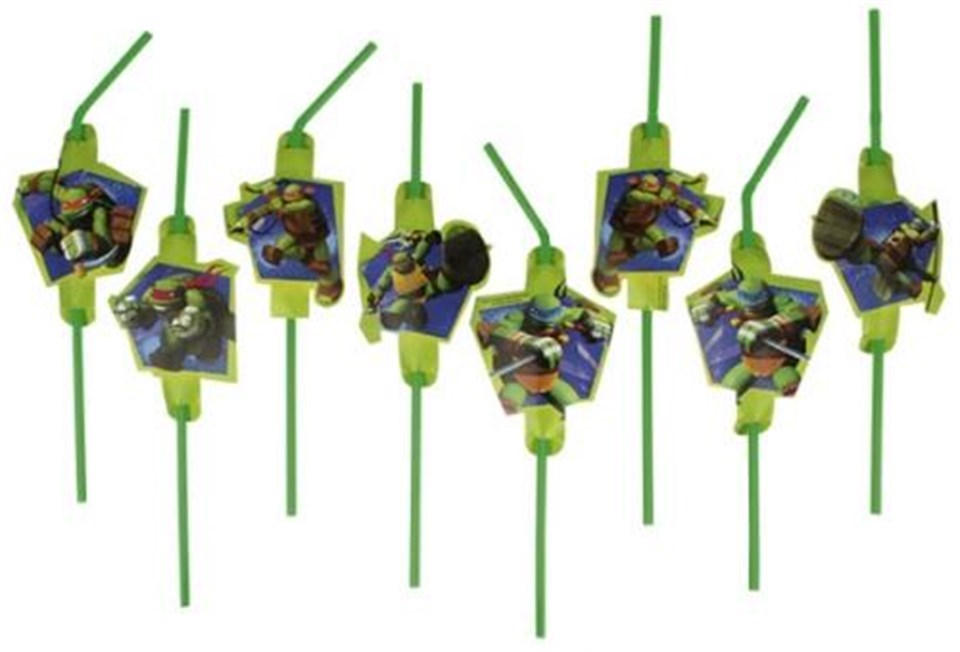 Teenage Mutant Ninja Turtles, Şekilli Pipet 8´li