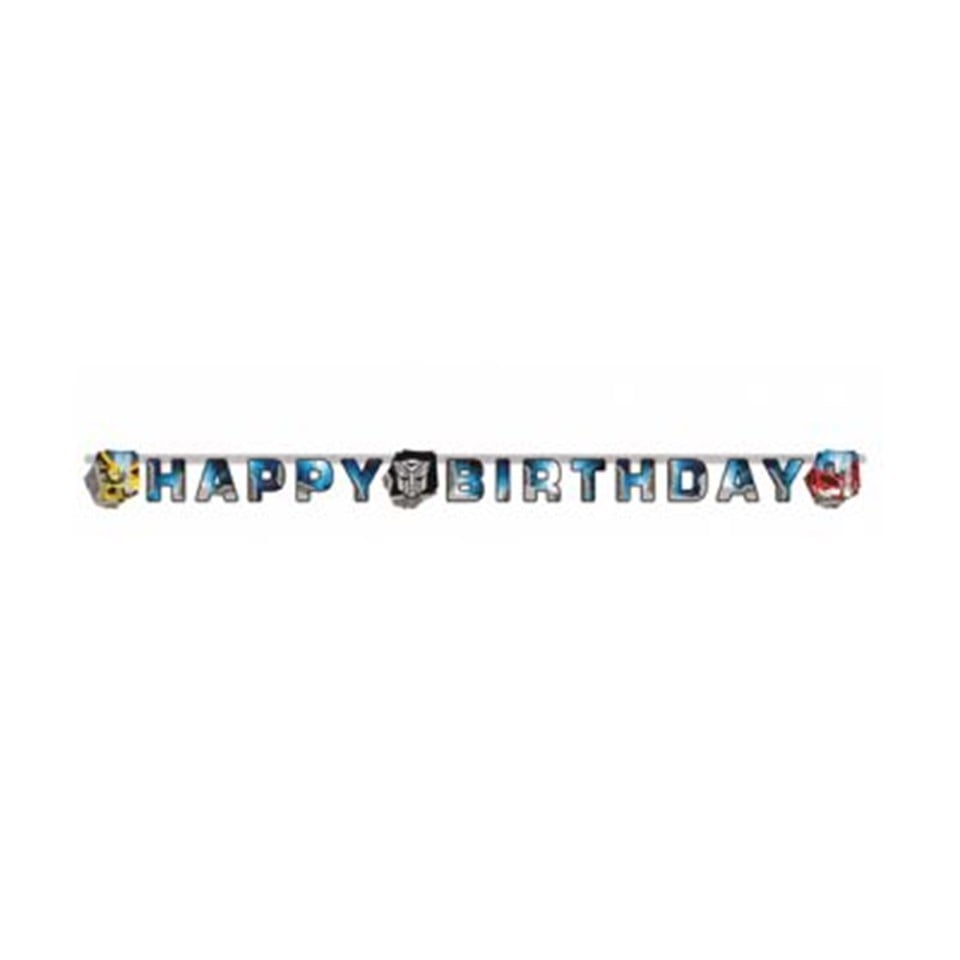Transformers 2 Happy Birthday Banner