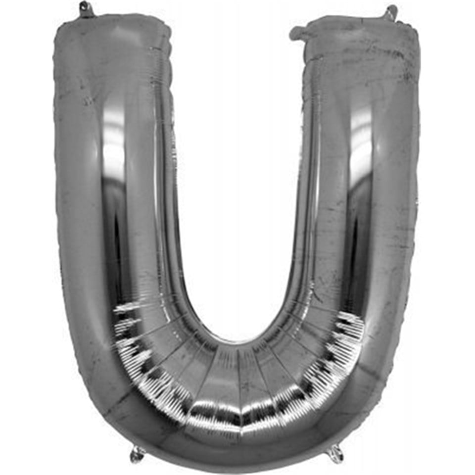 U Harf Folyo Balon, Gümüş