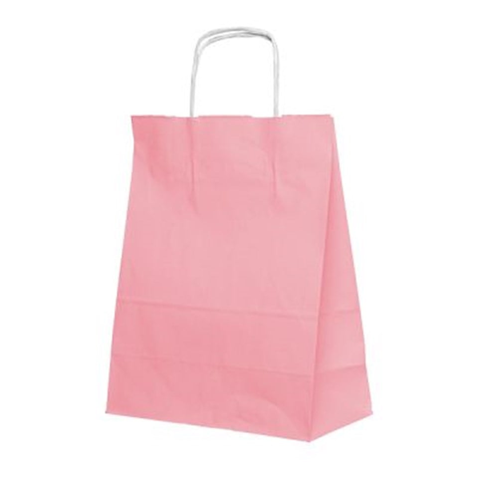 Uçuk Pembe Kraft Çanta