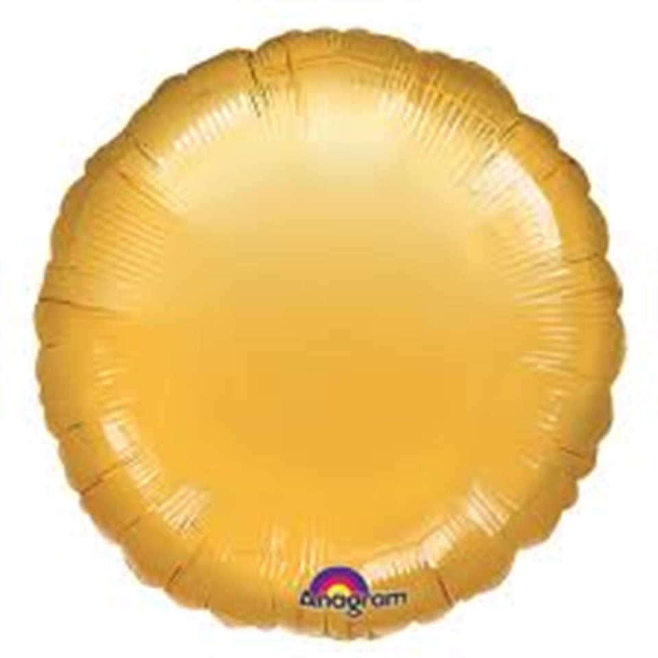 Yuvarlak Folyo Balon, Altın 