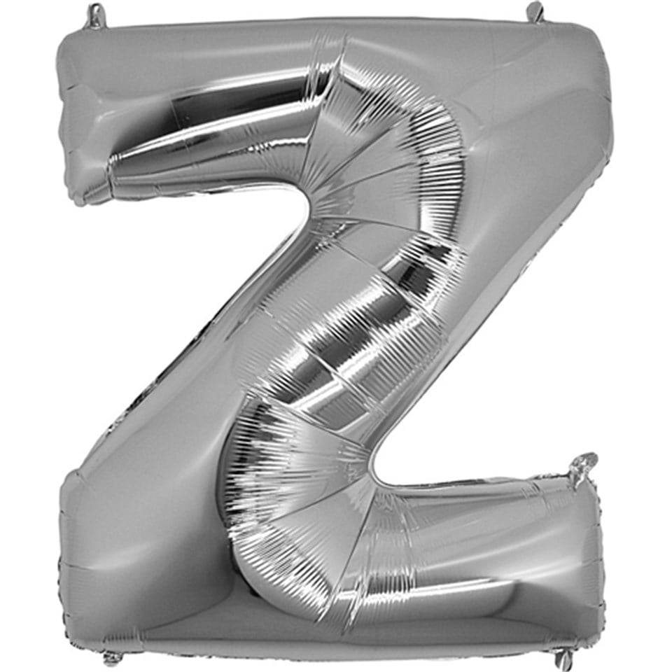 Z Harf Folyo Balon, Gümüş