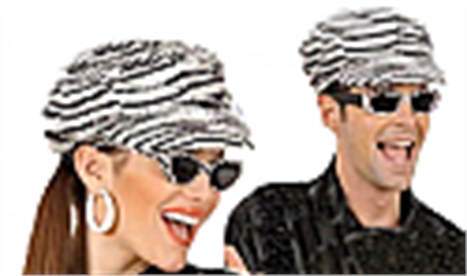 Zebra Desenli Şapka