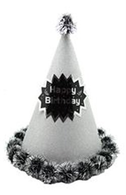 Gümüş Happy Birthday, Külah Şapka
