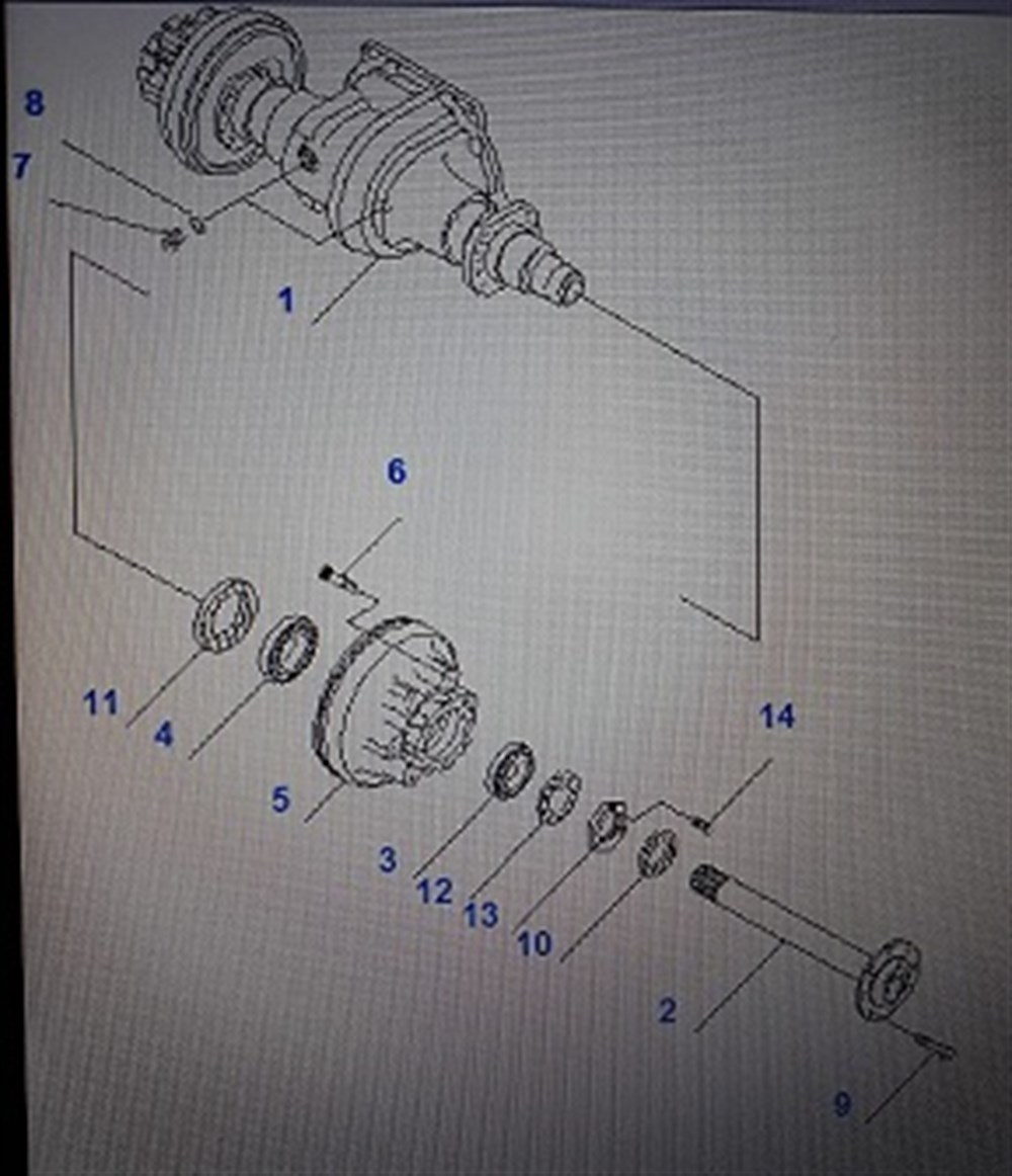 KOMATSU DİFERANSİYEL YEDEK PARÇA Forklift Depom