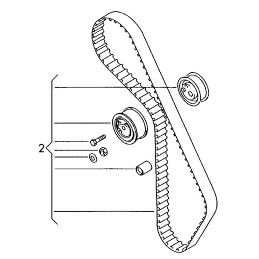 LINDE VW038198119H TIMING GEAR BELT SET