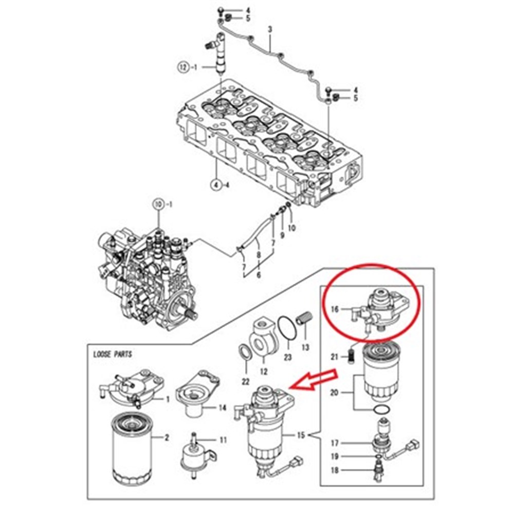 YAKIT EL POMPASI YANMAR