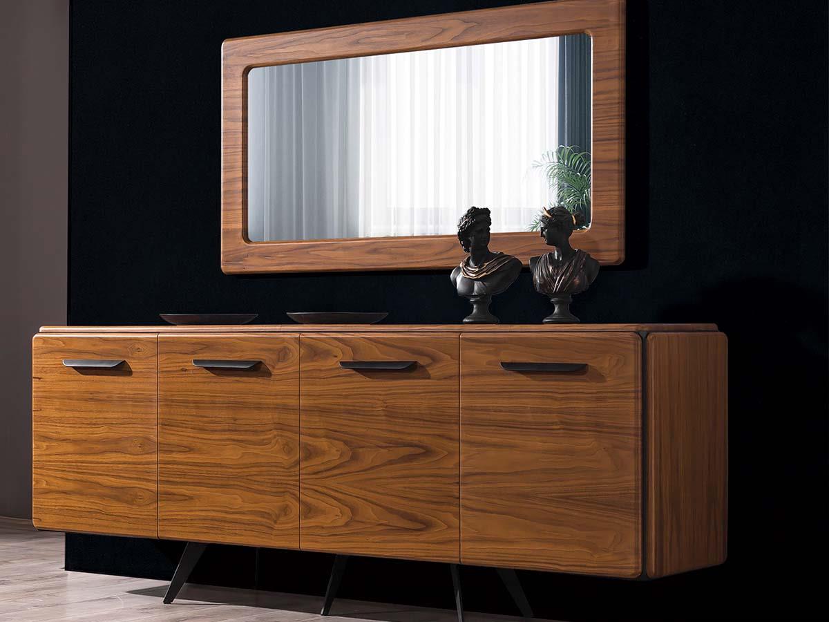 Roy Ahşap Kaplama Yemek Odası