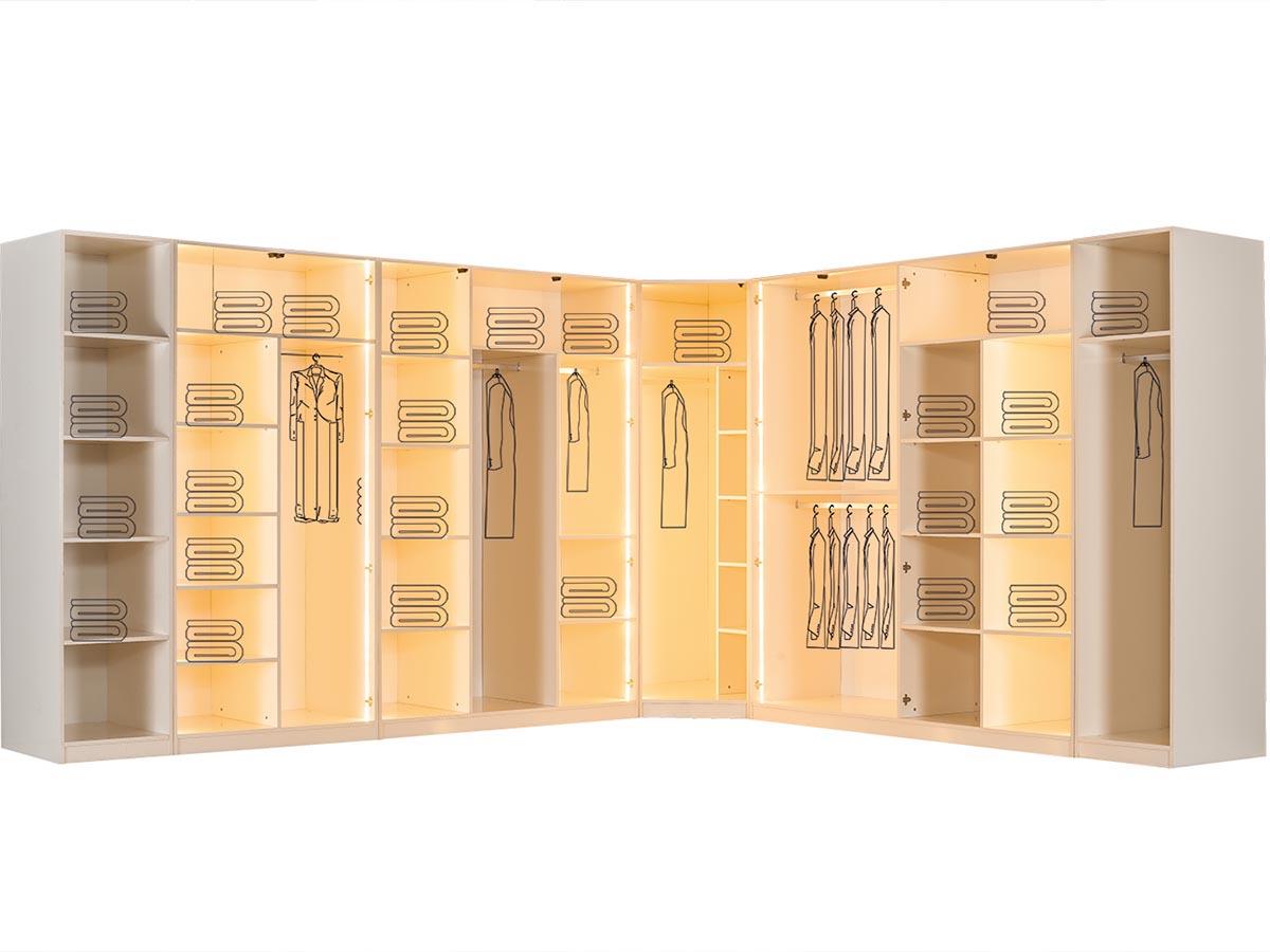 Savana Giyinme Odası Köşe Dolap