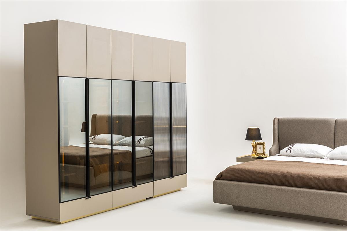 Kumsal Cam Kapaklı Yatak Odası Takımı