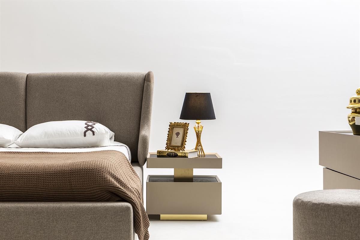 Kumsal Cam Kapaklı Yatak Odası Takımı