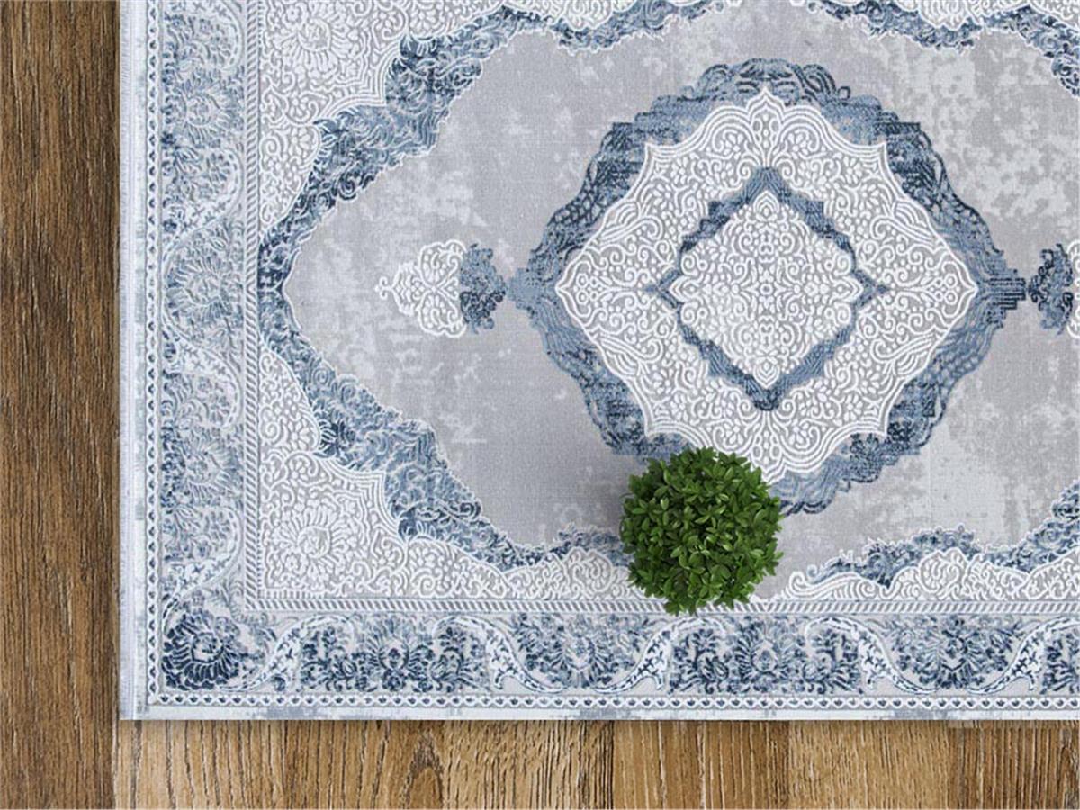 Miras 6801 Gri Mavi Halı