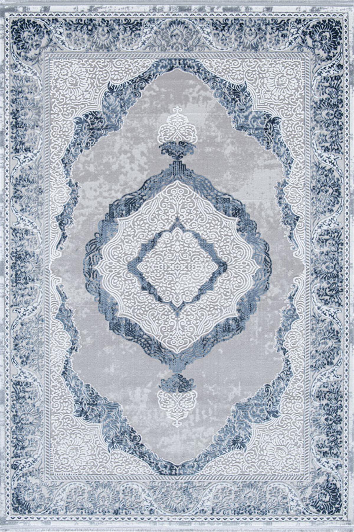 Miras 6801 Gri Mavi Halı