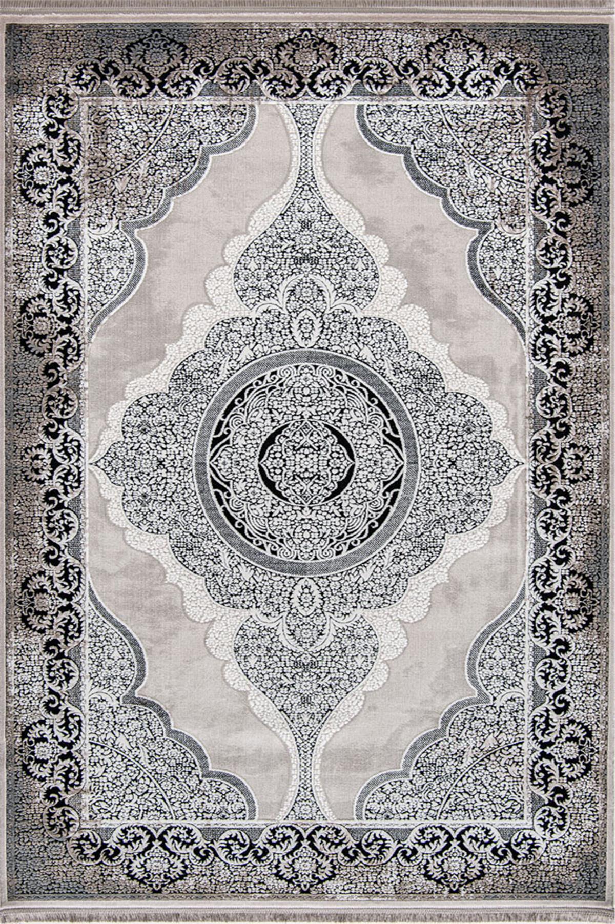 Miras 6804 Gri Siyah Halı