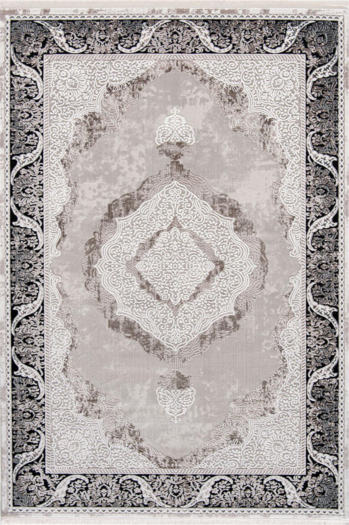 Miras 6805 Gri Siyah Halı