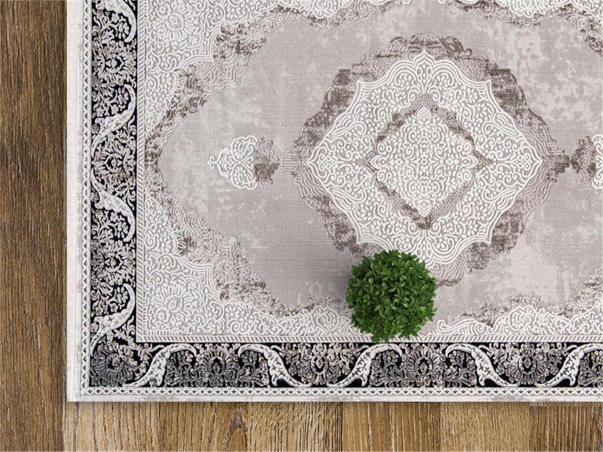 Miras 6805 Gri Siyah Halı