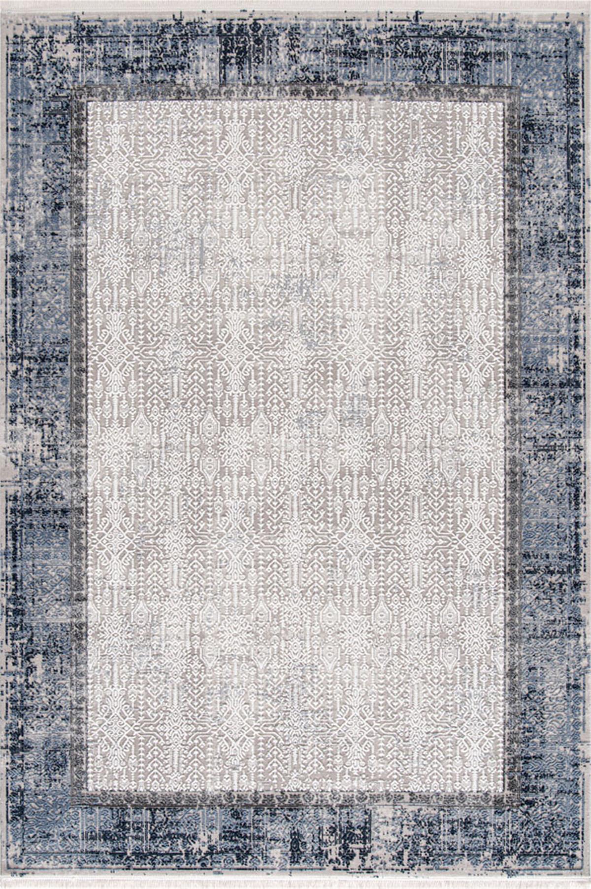 Miras 6809 Gri Mavi Halı