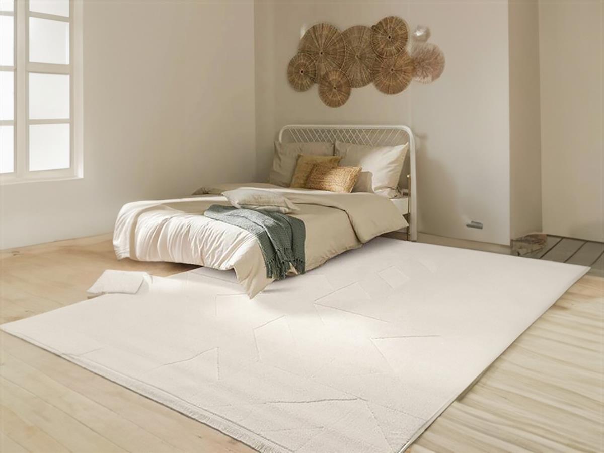 Babil Beyaz Oturma Odası Halısı 2704