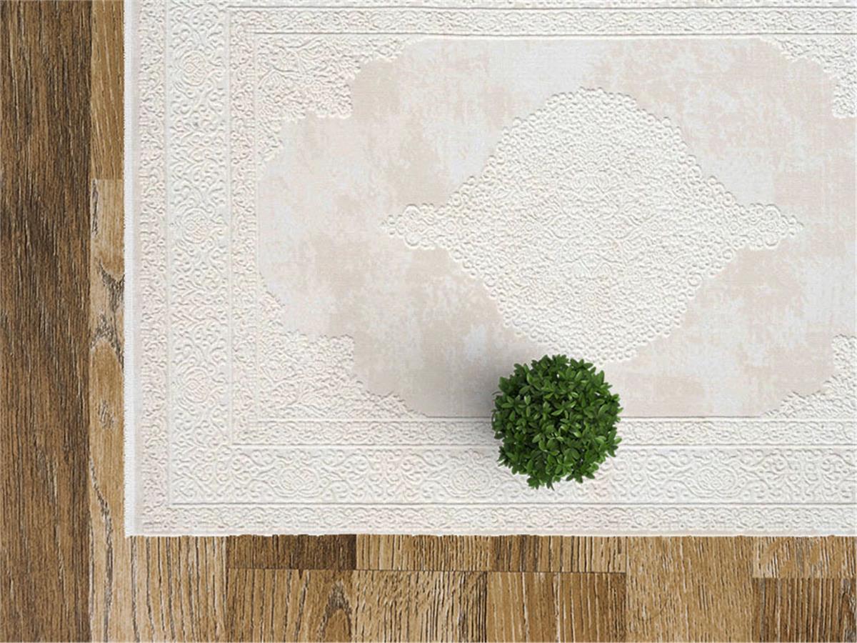 Sahra 4201 Beyaz Halı