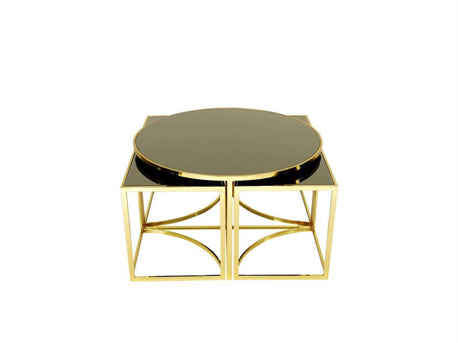 Açelya Gold Metal Orta Sehpa