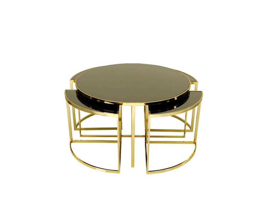 Açelya Gold Metal Orta Sehpa