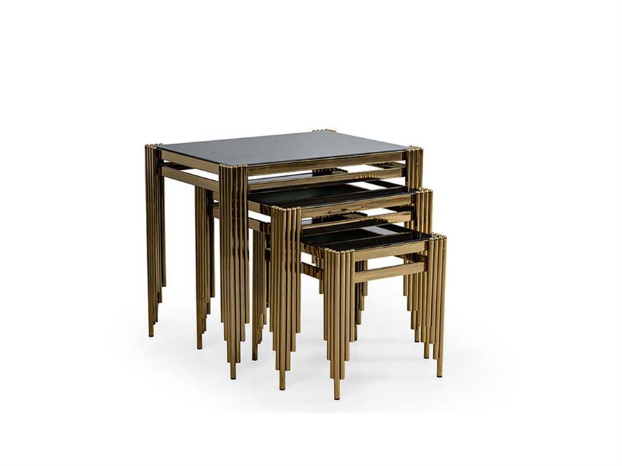 Nisan Sehpa-Berlin Gold Metal Zigon Sehpa
