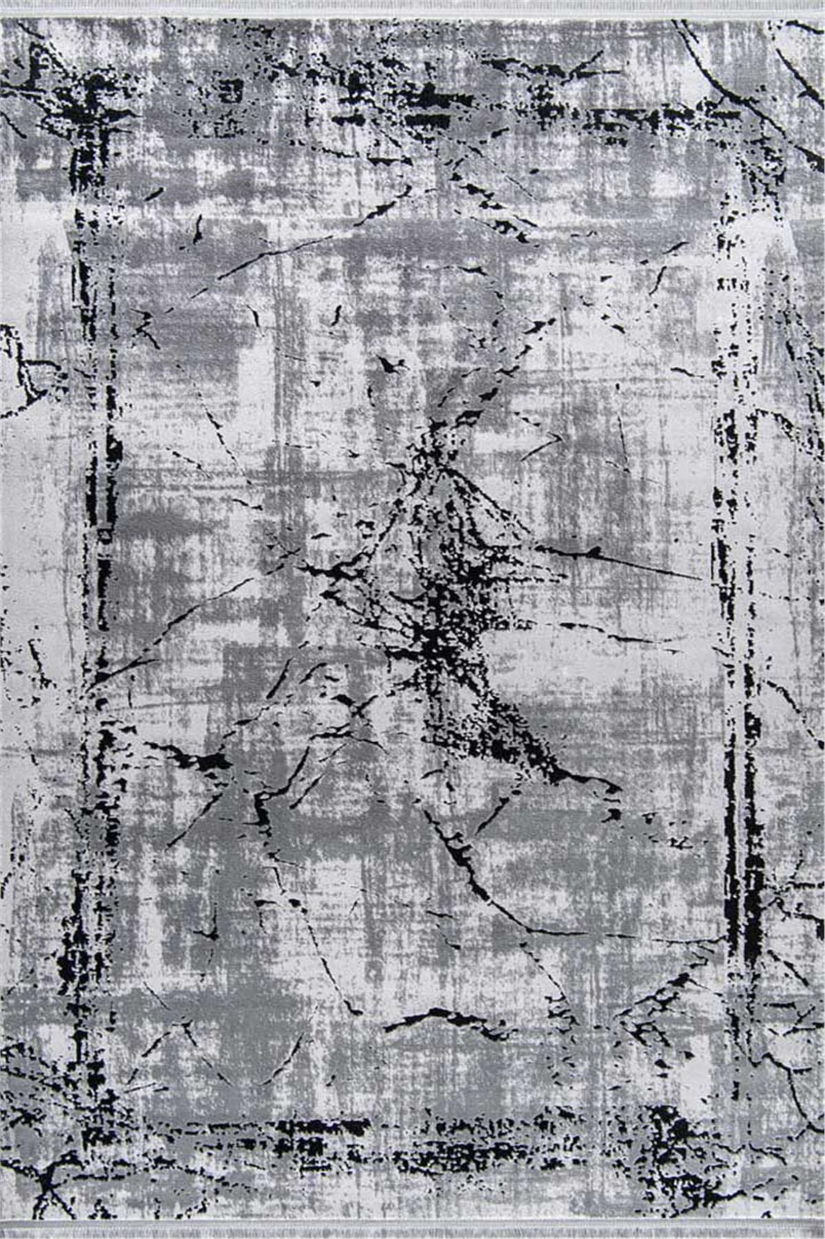 Enoks 6101 Gri Siyah Halı