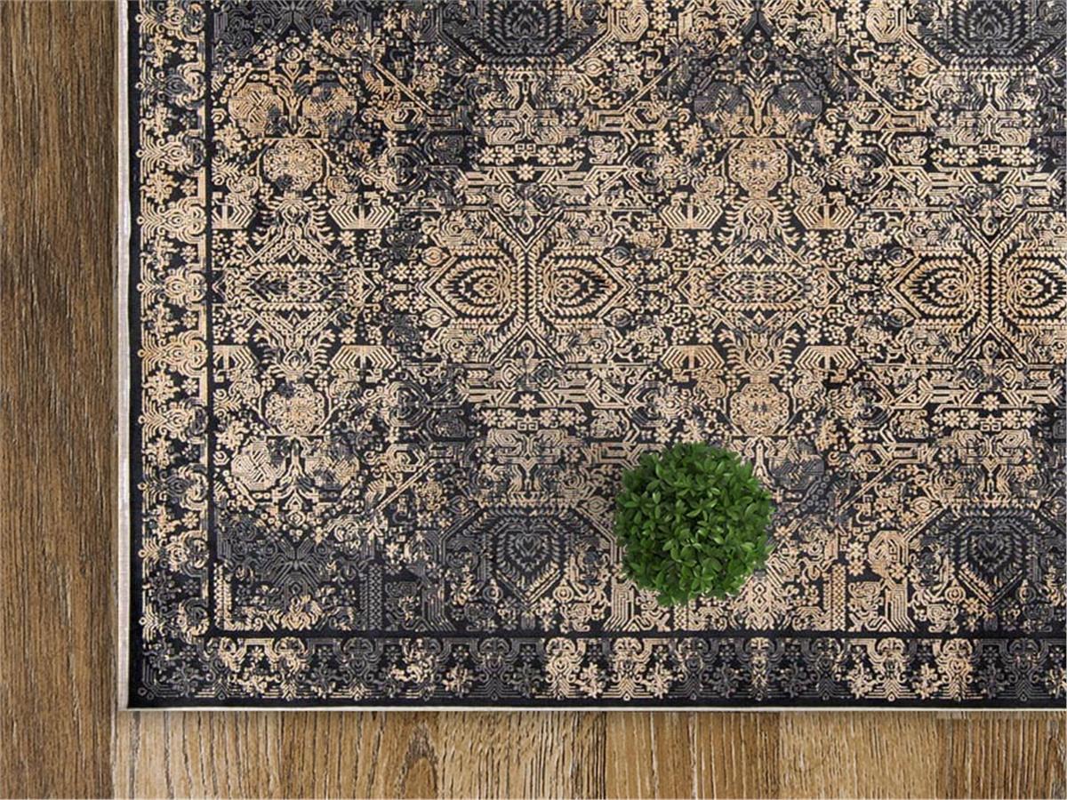 Naturel 1707 Siyah Sari-Min Halı