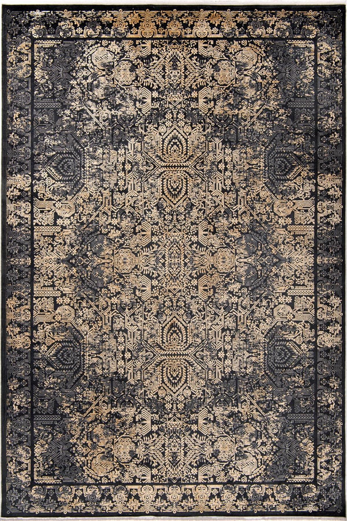 Naturel 1707 Siyah Sari-Min Halı