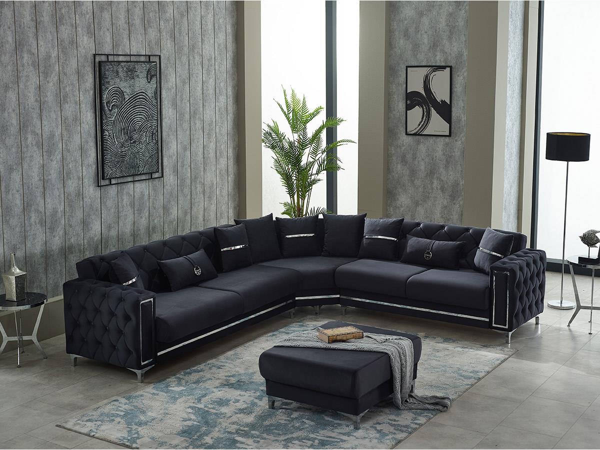 Bolivya Chester Köşe Koltuk Gri