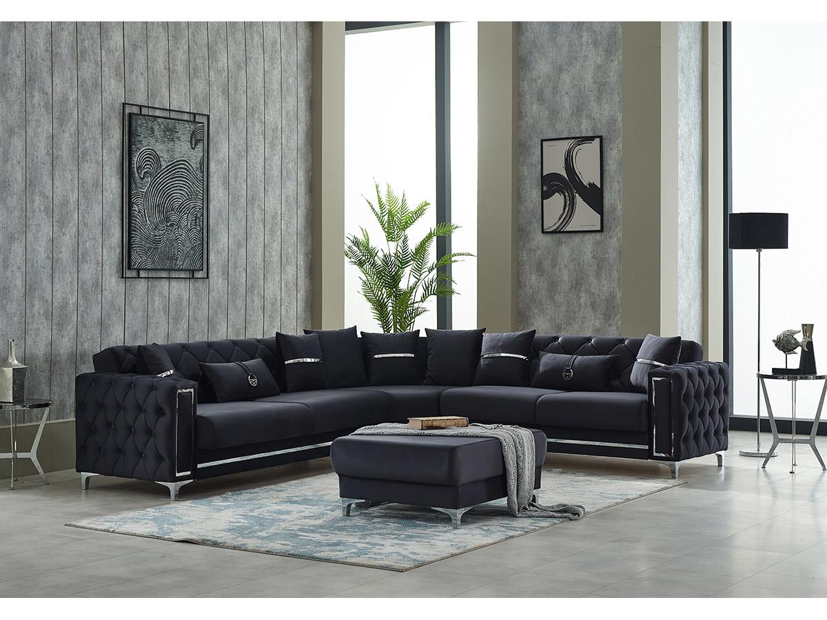 Bolivya Chester Köşe Koltuk Gri