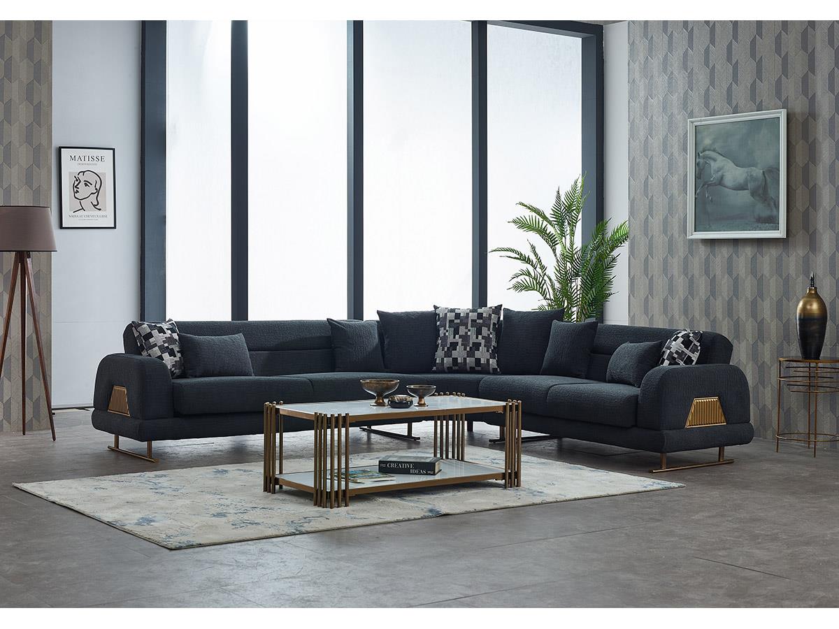 Riga Köşe Koltuk Takımı Füme