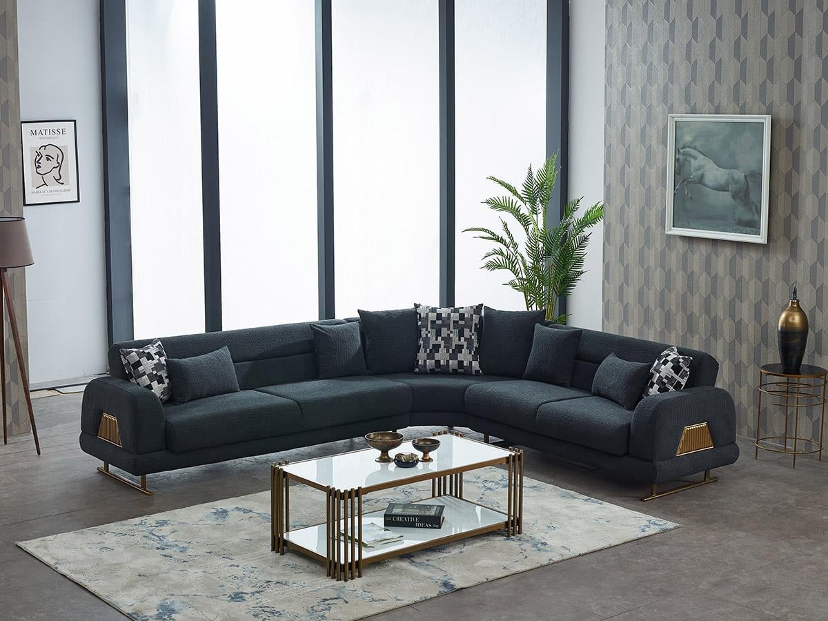 Riga Köşe Koltuk Takımı Füme