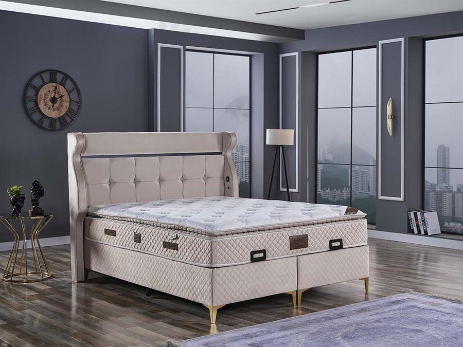 Defne Çift Kişilik Baza Seti-Krem