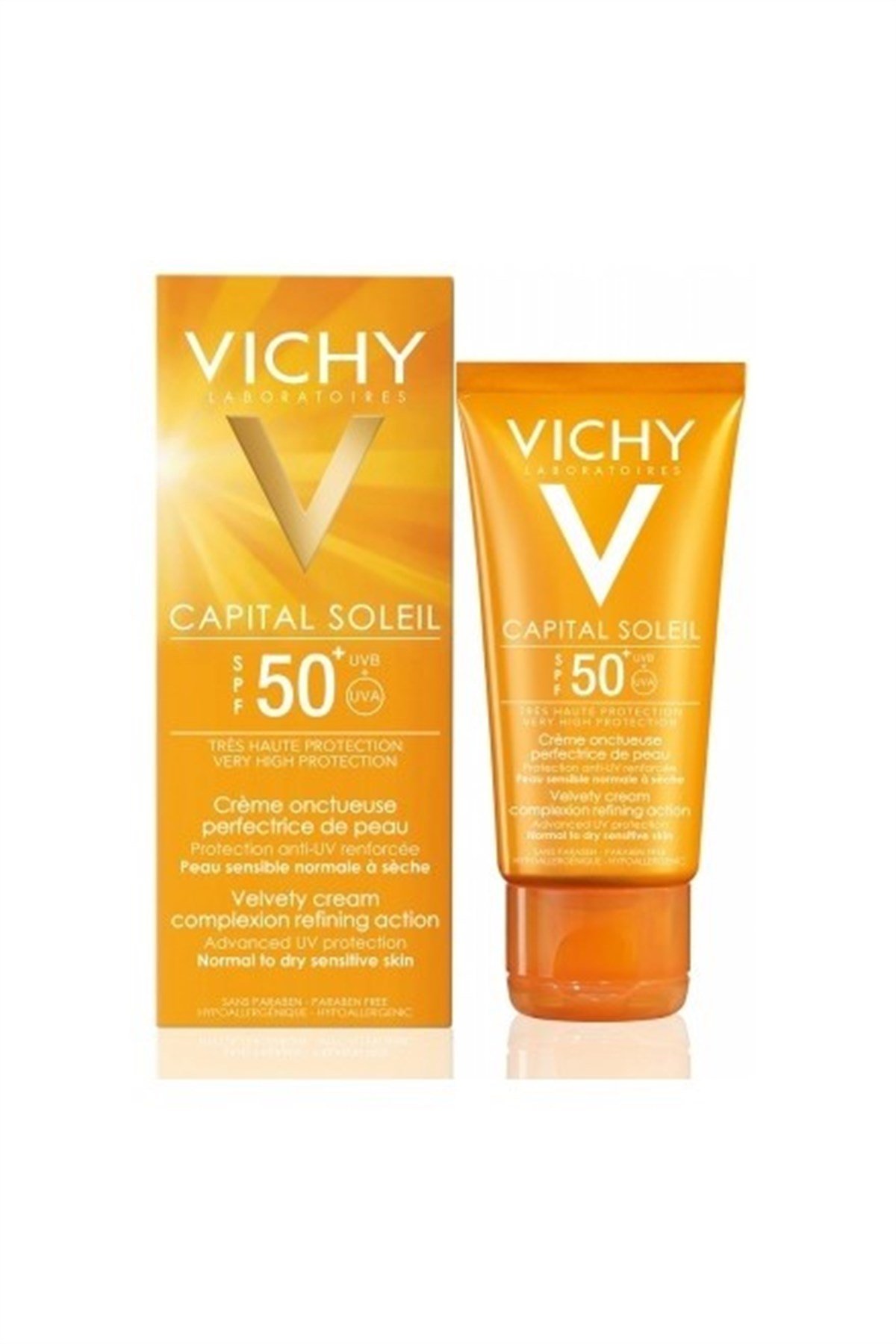 Vichy Capital Ideal Soleil Cream Spf 50+ Yüz Bölgesi İçin Güneş Kremi 50Ml Normal/Kuru