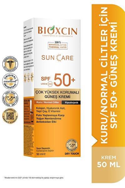 Bioxcin Renkli Sun Care Spf 50 Çok Yüksek Korumalı Güneş Kremi Kuru Normal Ciltler Suya Dayanıklı 50 Ml