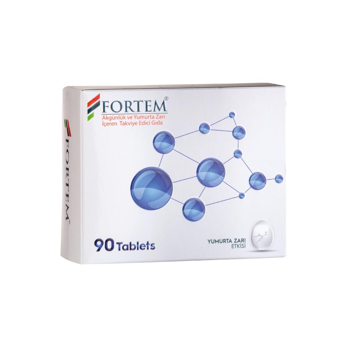 Fortem Akgünlük Yumurta Zarı Etkili 90 Tablet  750 mg