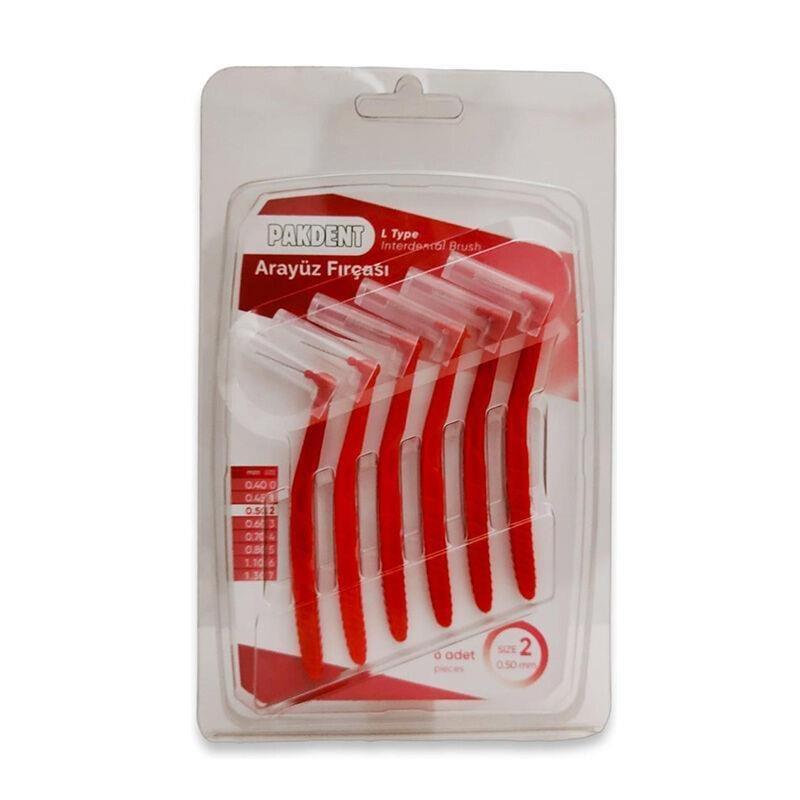 Pakdent Arayüz Fırçası L Tip 0,45 mm 6 Adet