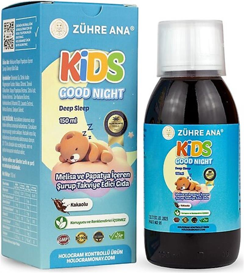 Zühre Ana Kids Good Night Melisa Papatya Şurup 150 Ml
