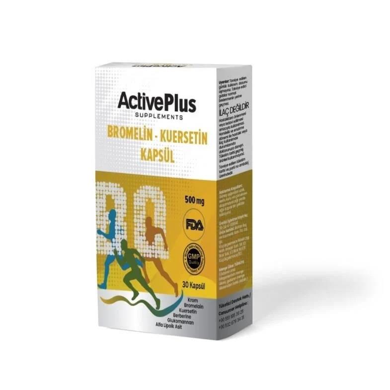 Active Plus Bromelain Kuersetin 30 Kapsül-Active Plus