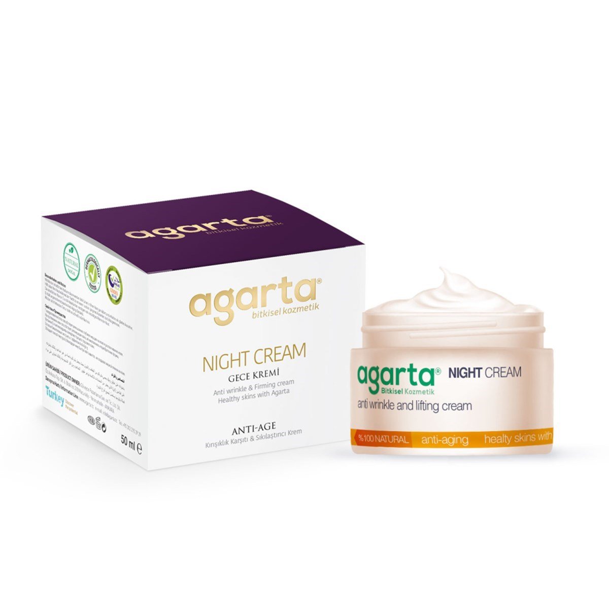 Agarta Bitkisel Antı Age Gece Kremi 50 ml