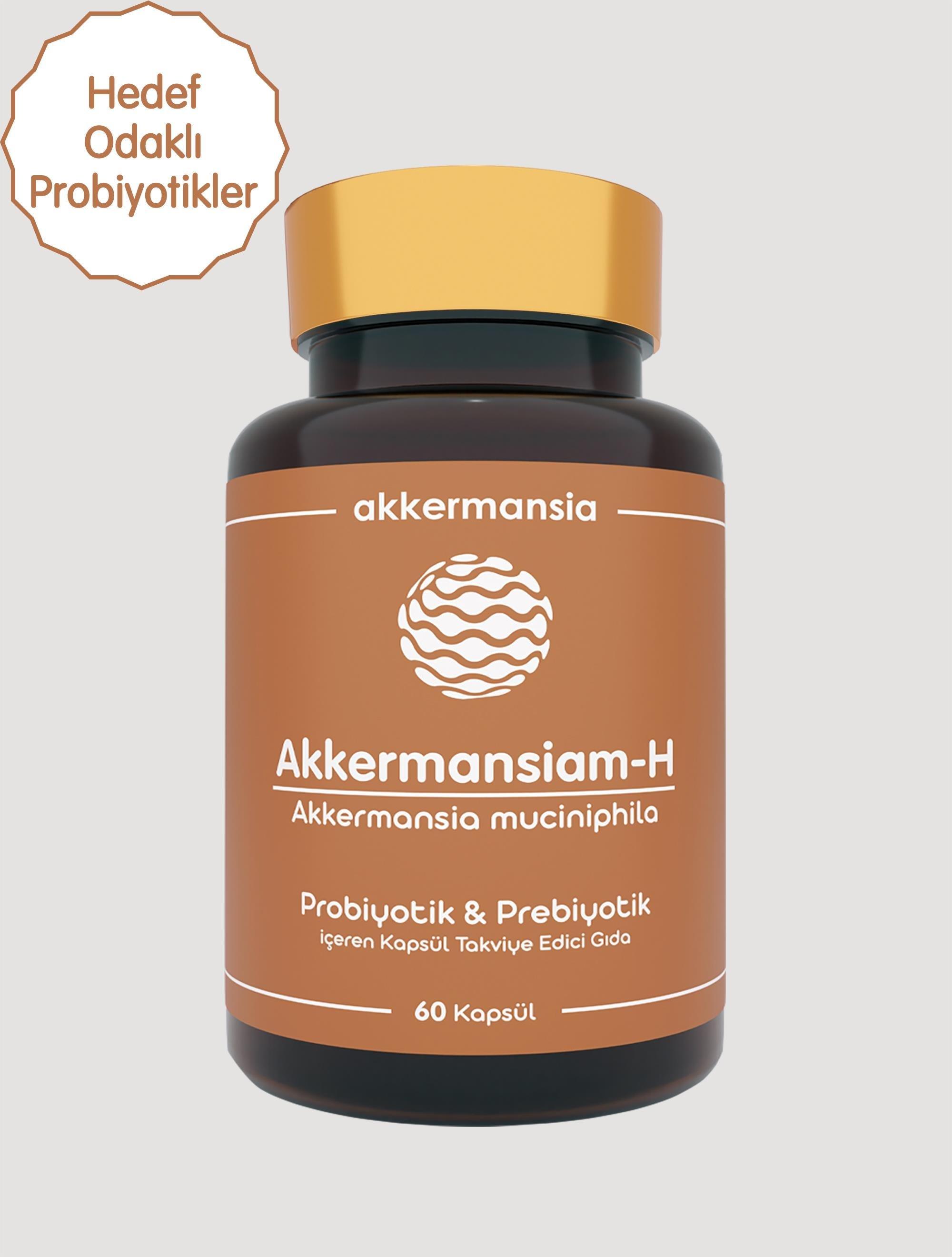 Akkermansiam-H Akkermansia Muciniphila İçeren Takviye Edici Gıda 60 Kapsül-Akkermansiam