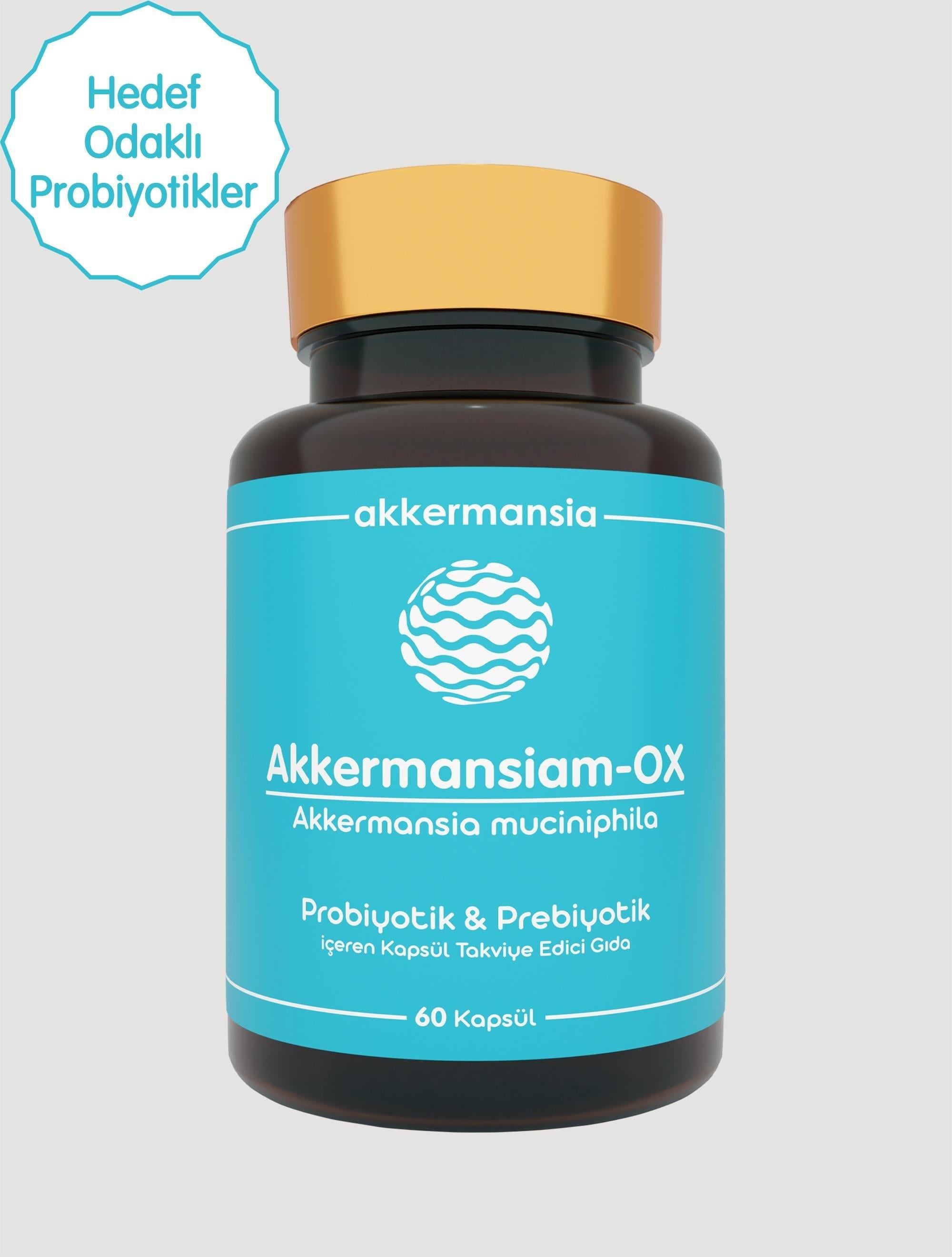 Akkermansiam-OX Akkermansia Muciniphila İçeren Takviye Edici Gıda 60 Kapsül-Akkermansiam