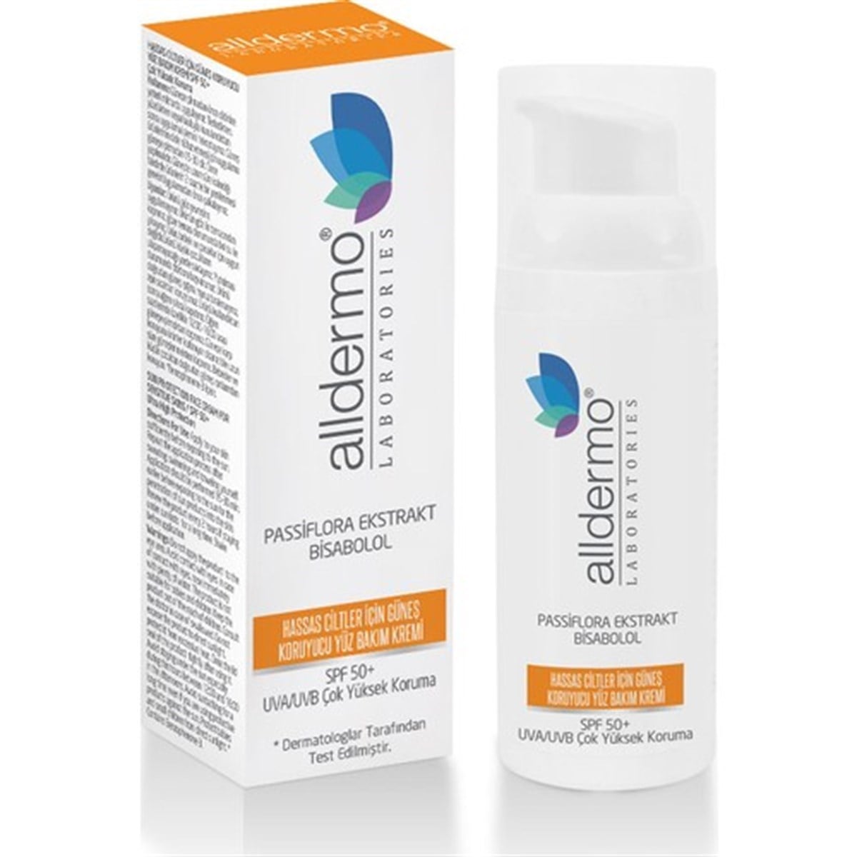 Alldermo Hassas Ciltker İçin Güneş Koruyucu Yüz Bakım Kremi SPF 50+ 50 ml