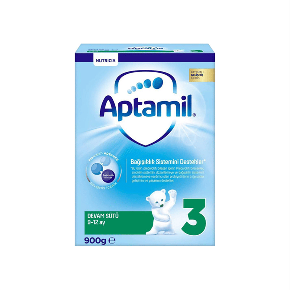 Aptamil Milupa 3 Devam Sütü 9-12 Ay 900 gr-Aptamil