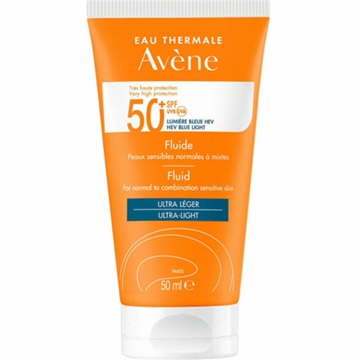Avene Solaire Fluid Face Sunscreen Spf 50+ 50 ml